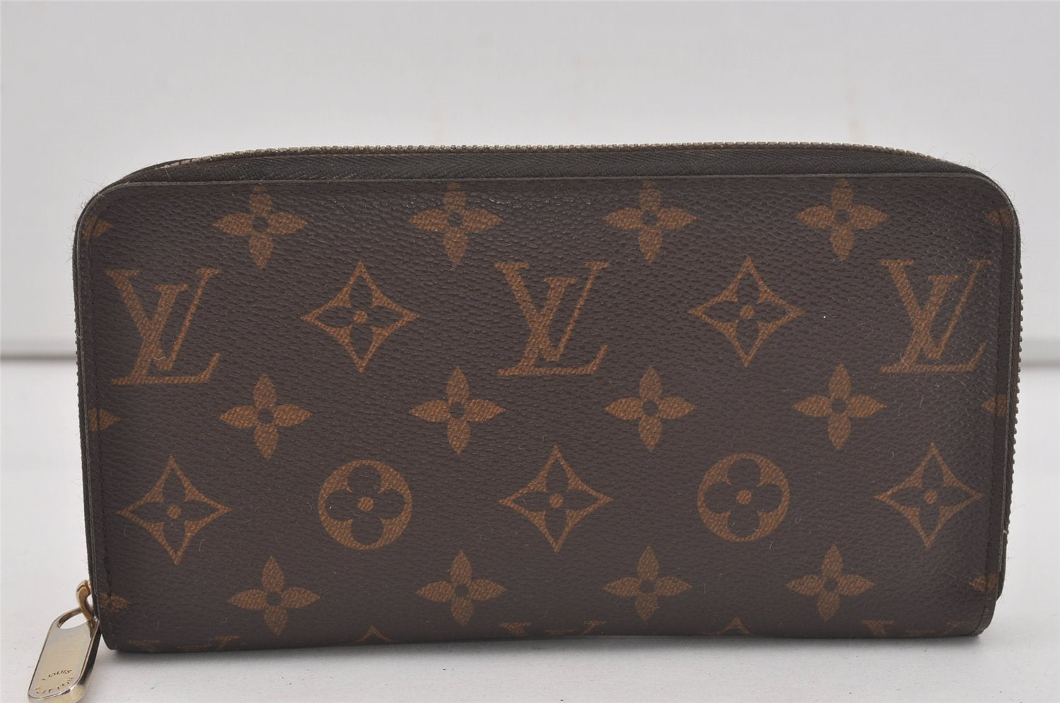 Authentic Louis Vuitton Monogram Zippy Long Wallet Purse M60017 LV 6648I