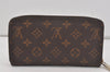 Authentic Louis Vuitton Monogram Zippy Long Wallet Purse M60017 LV 6648I