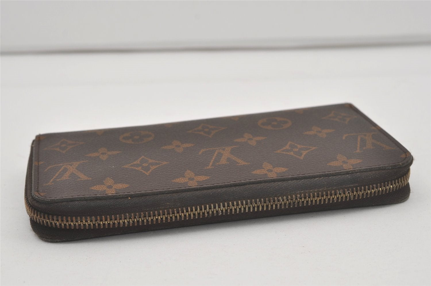 Authentic Louis Vuitton Monogram Zippy Long Wallet Purse M60017 LV 6648I