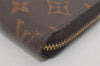 Authentic Louis Vuitton Monogram Zippy Long Wallet Purse M60017 LV 6648I