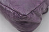 Authentic BALENCIAGA Classic The First 2Way Hand Bag Leather 103208 Purple 6649E