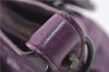 Authentic BALENCIAGA Classic The First 2Way Hand Bag Leather 103208 Purple 6649E