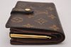 Auth Louis Vuitton Monogram Porte Monnaie Billets Viennois M61663 Wallet 6649I