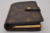 Auth Louis Vuitton Monogram Porte Monnaie Billets Viennois M61663 Wallet 6649I