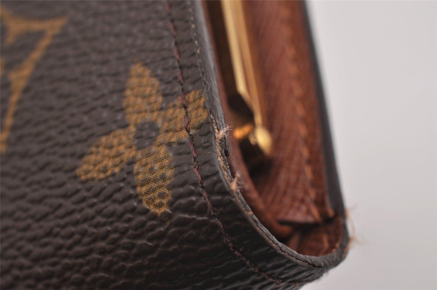 Auth Louis Vuitton Monogram Porte Monnaie Billets Viennois M61663 Wallet 6649I