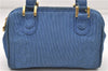 Authentic FENDI 2Way Hand Shoulder Bag Pouch Purse Nylon Leather Blue 6650D