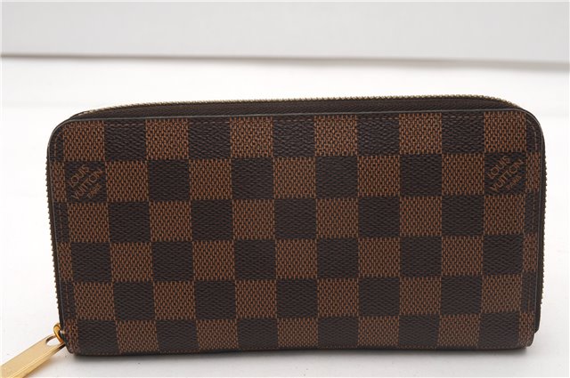 Authentic Louis Vuitton Damier Zippy Long Wallet Purse N60015 LV 6651F