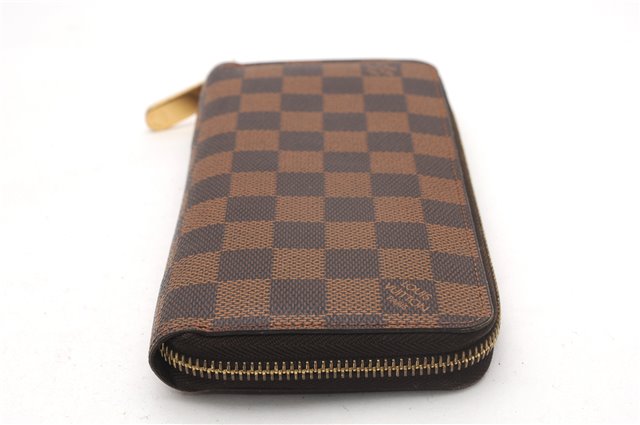 Authentic Louis Vuitton Damier Zippy Long Wallet Purse N60015 LV 6651F