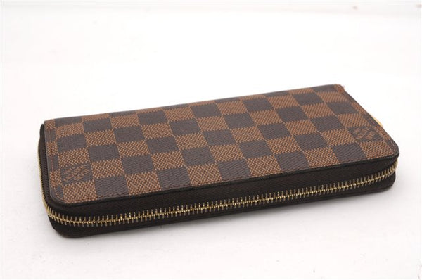 Authentic Louis Vuitton Damier Zippy Long Wallet Purse N60015 LV 6651F