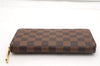 Authentic Louis Vuitton Damier Zippy Long Wallet Purse N60015 LV 6651F