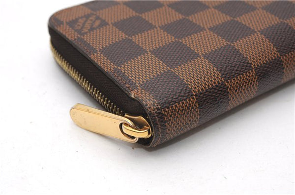 Authentic Louis Vuitton Damier Zippy Long Wallet Purse N60015 LV 6651F