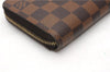 Authentic Louis Vuitton Damier Zippy Long Wallet Purse N60015 LV 6651F