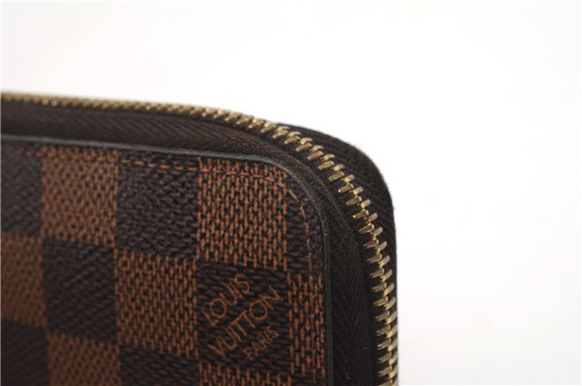 Authentic Louis Vuitton Damier Zippy Long Wallet Purse N60015 LV 6651F