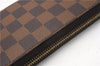 Authentic Louis Vuitton Damier Zippy Long Wallet Purse N60015 LV 6651F