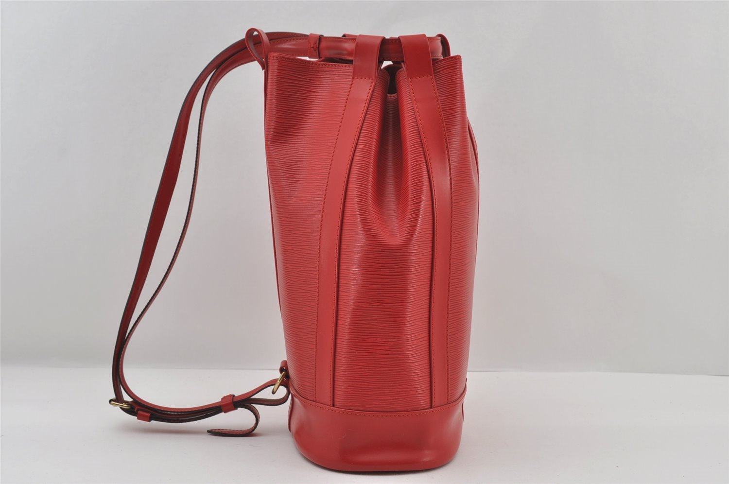 Authentic Louis Vuitton Epi Randonnee PM Shoulder Bag Red LV 6651I