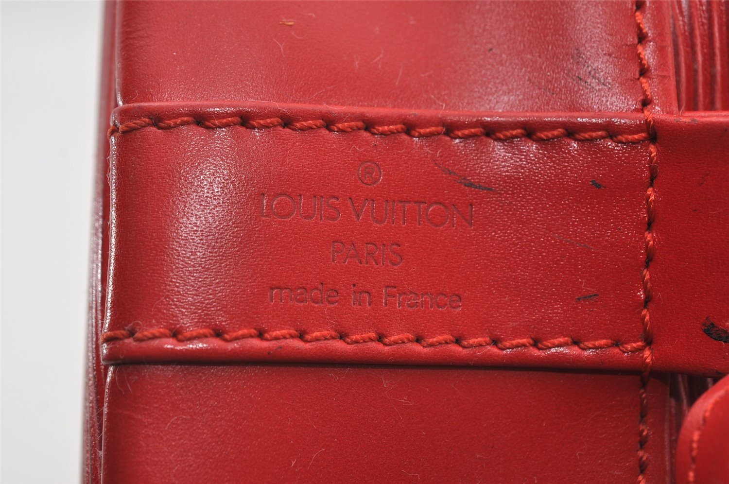 Authentic Louis Vuitton Epi Randonnee PM Shoulder Bag Red LV 6651I