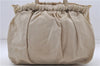 Authentic PRADA Nylon Leather 2Way Shoulder Hand Bag Purse Beige 6653D