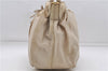 Authentic PRADA Nylon Leather 2Way Shoulder Hand Bag Purse Beige 6653D