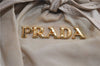 Authentic PRADA Nylon Leather 2Way Shoulder Hand Bag Purse Beige 6653D