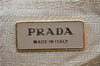 Authentic PRADA Nylon Leather 2Way Shoulder Hand Bag Purse Beige 6653D