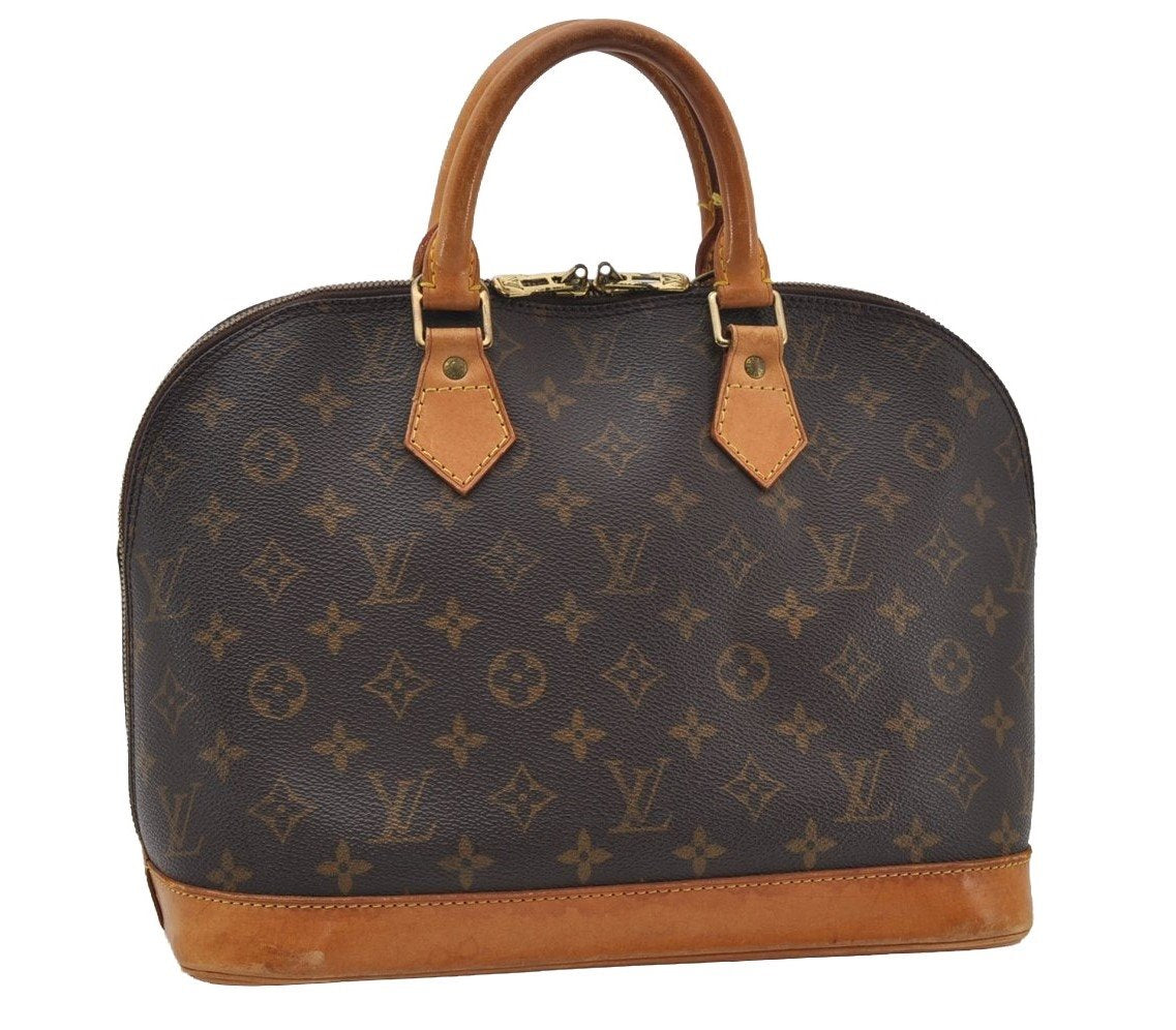 Authentic Louis Vuitton Monogram Alma Hand Bag Purse M51130 LV 6653I