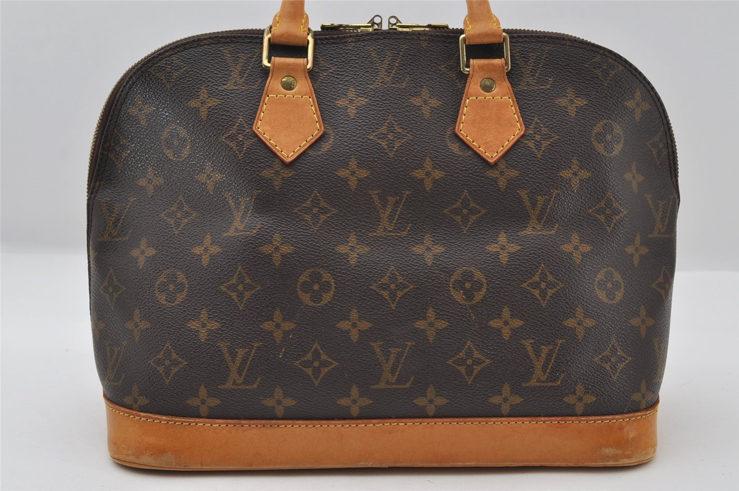 Authentic Louis Vuitton Monogram Alma Hand Bag Purse M51130 LV 6653I