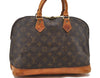 Authentic LOUIS VUITTON Monogram Alma Hand Bag Purse M51130 LV 6654C