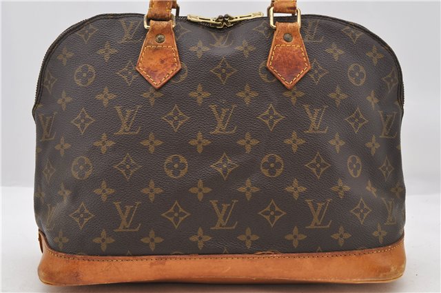 Authentic LOUIS VUITTON Monogram Alma Hand Bag Purse M51130 LV 6654C
