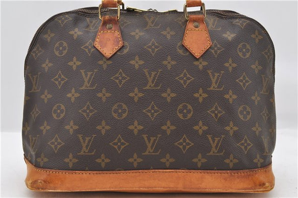Authentic LOUIS VUITTON Monogram Alma Hand Bag Purse M51130 LV 6654C