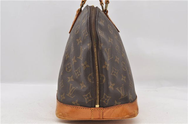 Authentic LOUIS VUITTON Monogram Alma Hand Bag Purse M51130 LV 6654C