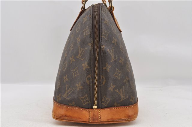 Authentic LOUIS VUITTON Monogram Alma Hand Bag Purse M51130 LV 6654C