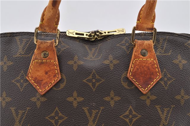 Authentic LOUIS VUITTON Monogram Alma Hand Bag Purse M51130 LV 6654C