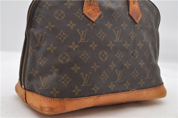 Authentic LOUIS VUITTON Monogram Alma Hand Bag Purse M51130 LV 6654C