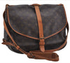 Authentic Louis Vuitton Monogram Saumur 35 Shoulder Cross Bag M42254 LV 6654E