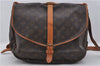 Authentic Louis Vuitton Monogram Saumur 35 Shoulder Cross Bag M42254 LV 6654E