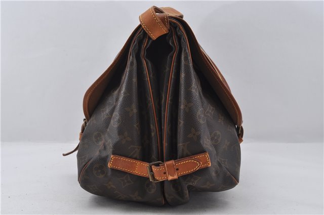 Authentic Louis Vuitton Monogram Saumur 35 Shoulder Cross Bag M42254 LV 6654E