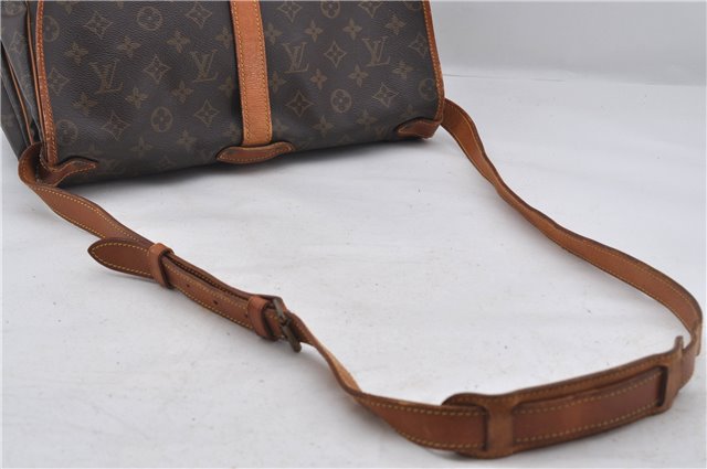 Authentic Louis Vuitton Monogram Saumur 35 Shoulder Cross Bag M42254 LV 6654E
