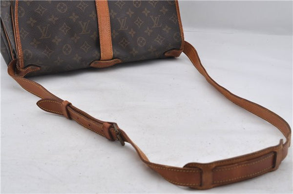 Authentic Louis Vuitton Monogram Saumur 35 Shoulder Cross Bag M42254 LV 6654E