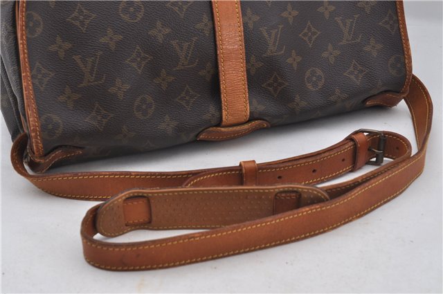 Authentic Louis Vuitton Monogram Saumur 35 Shoulder Cross Bag M42254 LV 6654E
