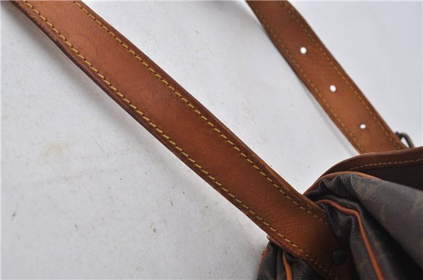 Authentic Louis Vuitton Monogram Saumur 35 Shoulder Cross Bag M42254 LV 6654E