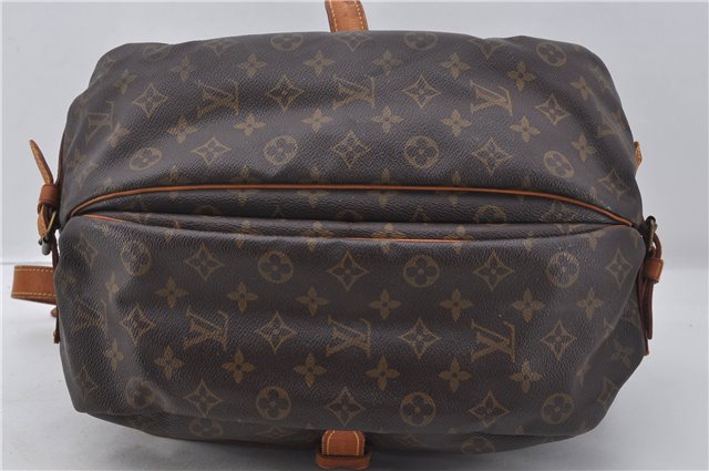 Authentic Louis Vuitton Monogram Saumur 35 Shoulder Cross Bag M42254 LV 6654E