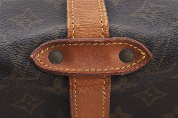 Authentic Louis Vuitton Monogram Saumur 35 Shoulder Cross Bag M42254 LV 6654E