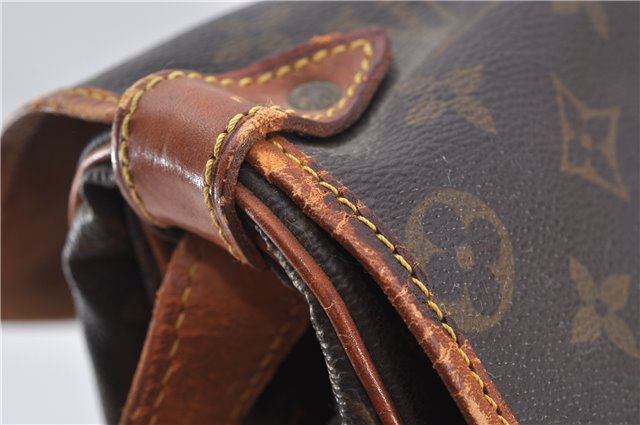 Authentic Louis Vuitton Monogram Saumur 35 Shoulder Cross Bag M42254 LV 6654E