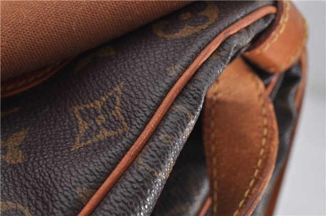 Authentic Louis Vuitton Monogram Saumur 35 Shoulder Cross Bag M42254 LV 6654E