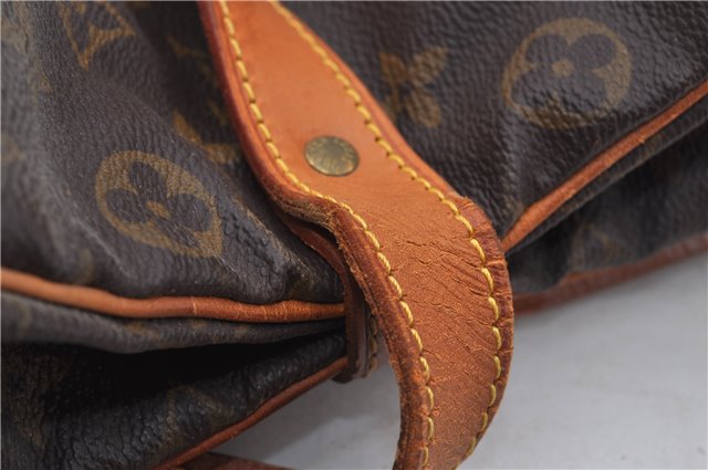 Authentic Louis Vuitton Monogram Saumur 35 Shoulder Cross Bag M42254 LV 6654E