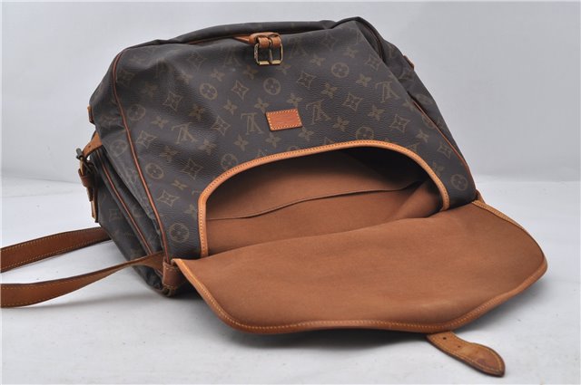 Authentic Louis Vuitton Monogram Saumur 35 Shoulder Cross Bag M42254 LV 6654E
