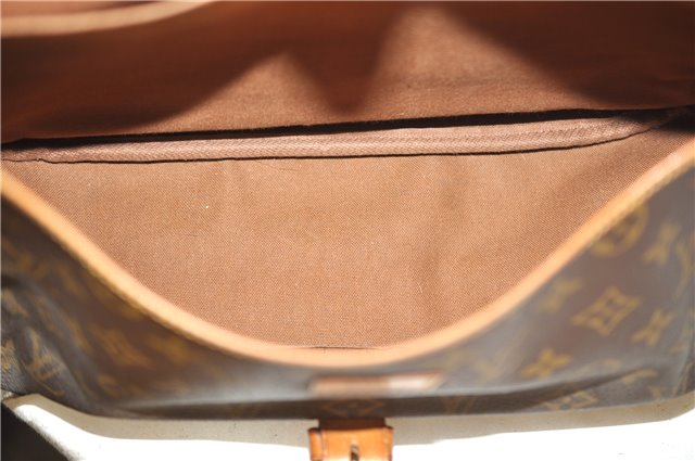 Authentic Louis Vuitton Monogram Saumur 35 Shoulder Cross Bag M42254 LV 6654E