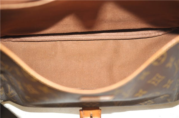 Authentic Louis Vuitton Monogram Saumur 35 Shoulder Cross Bag M42254 LV 6654E