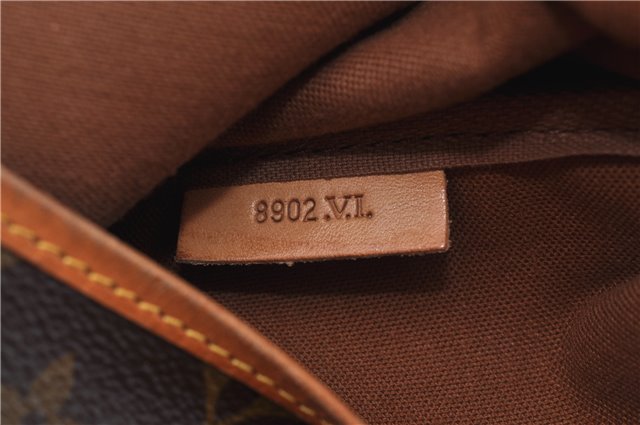 Authentic Louis Vuitton Monogram Saumur 35 Shoulder Cross Bag M42254 LV 6654E