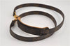 Authentic Louis Vuitton Monogram Brown Shoulder Strap 46.5" LV 6656D